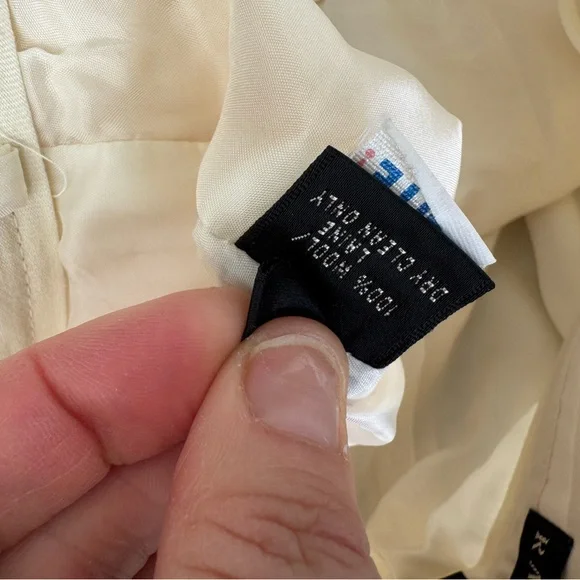 Ralph Lauren Cream Straight-Leg Trousers - Picture 6 of 7